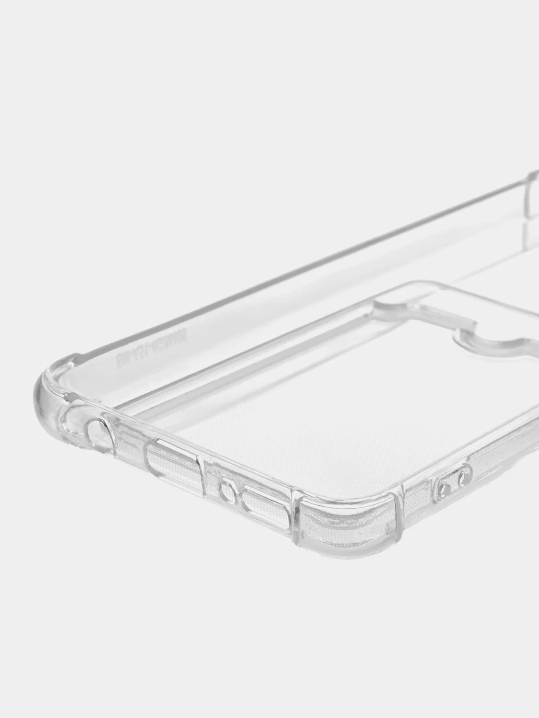 Прозрачный чехол противоударный ROSCO для Samsung Galaxy A51, силиконовый, с карманом для карт