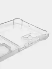 Прозрачный чехол противоударный ROSCO для Samsung Galaxy A51, силиконовый, с карманом для карт