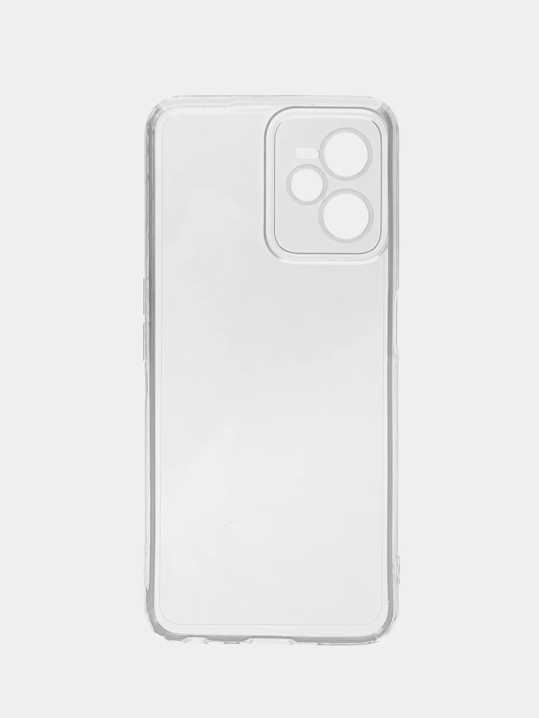 Прозрачный силиконовый чехол BROSCORP для Realme C35 с бортиком вокруг камер и защитой от прилипания