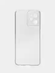 Прозрачный силиконовый чехол BROSCORP для Realme C35 с бортиком вокруг камер и защитой от прилипания