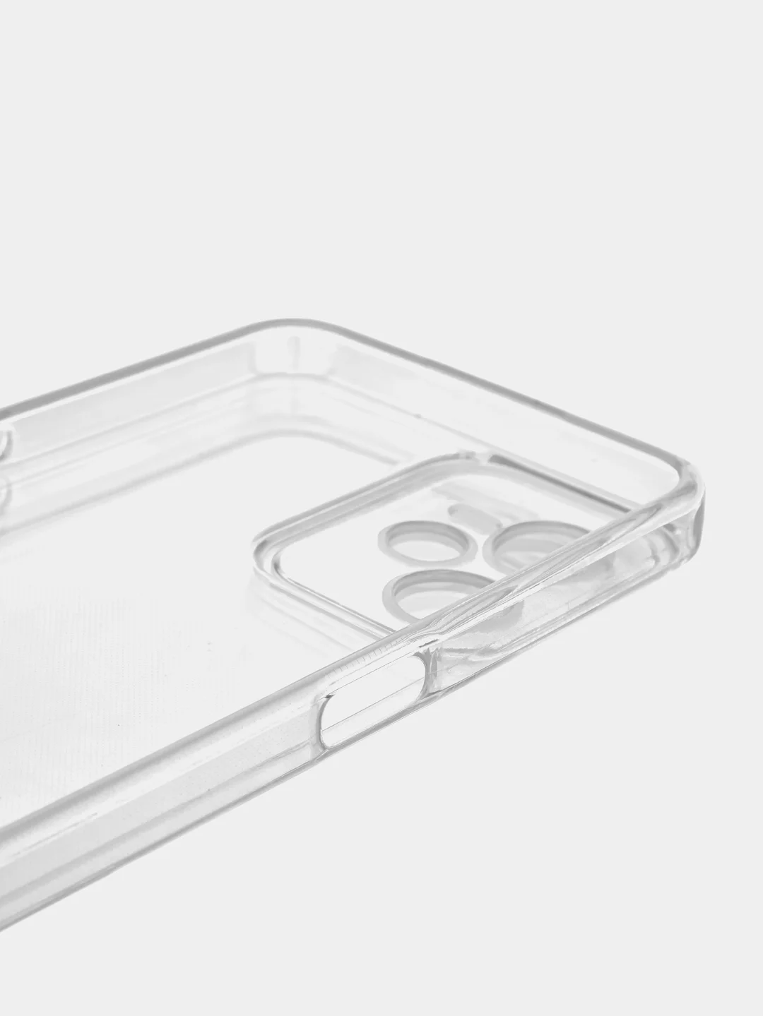 Прозрачный силиконовый чехол BROSCORP для Realme C35 с бортиком вокруг камер и защитой от прилипания