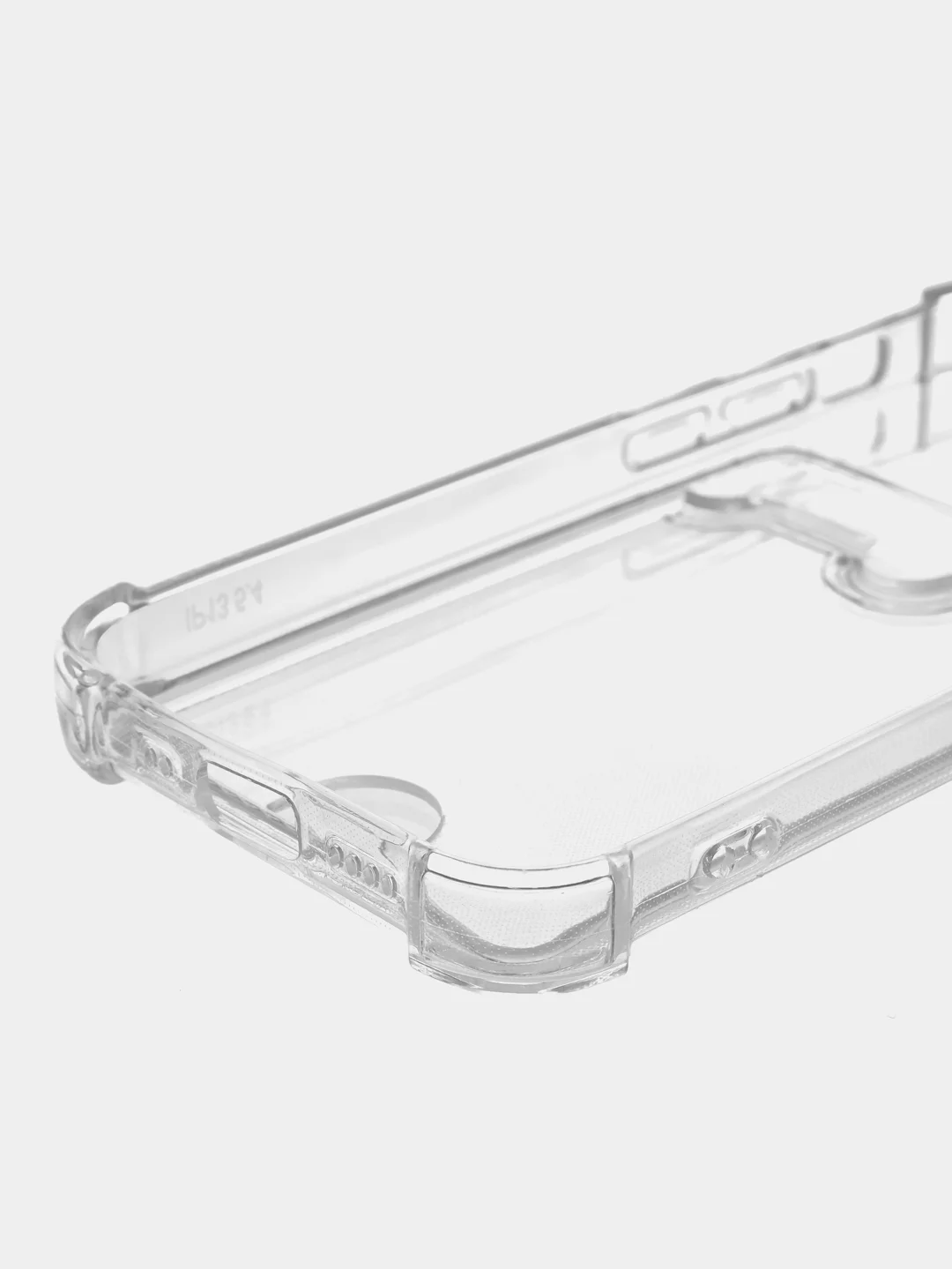 Белый противоударный чехол BROSCORP для Apple iPhone 13 mini силиконовый с усиленными углами