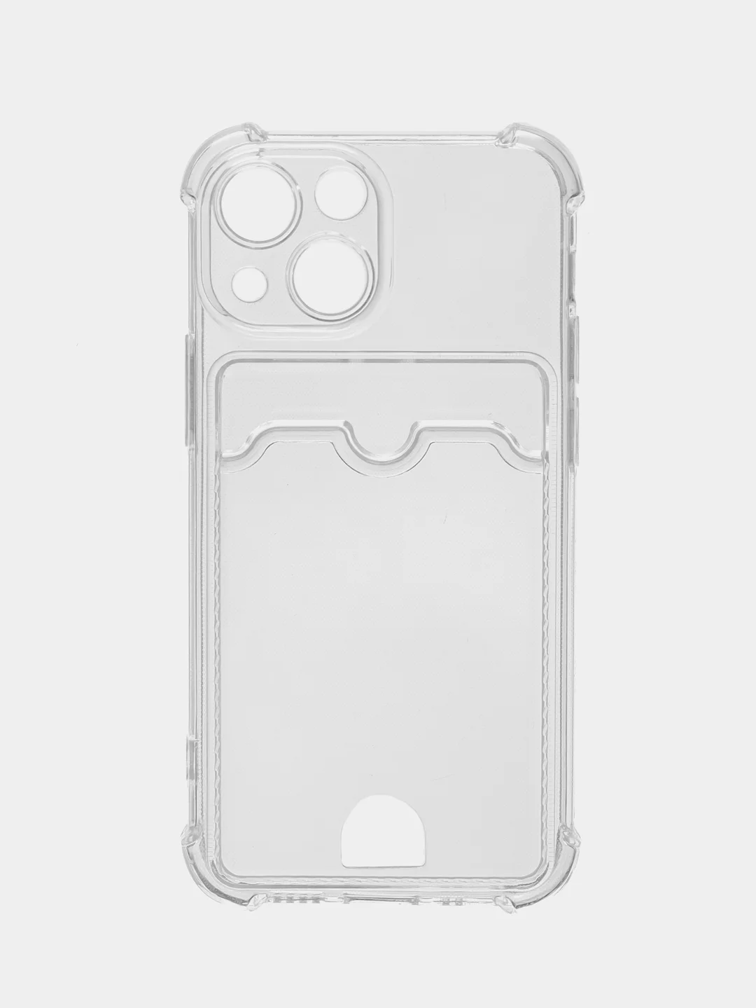 Белый противоударный чехол BROSCORP для Apple iPhone 13 mini силиконовый с усиленными углами