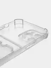 Белый противоударный чехол BROSCORP для Apple iPhone 13 Pro Max силиконовый с кармашком