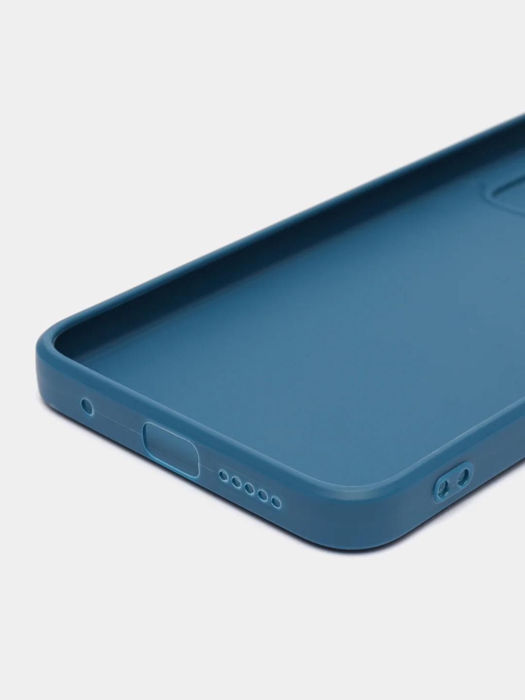 Синий чехол BROSCORP для Xiaomi Poco M4 Pro 4G, матовый, силиконовый, тонкий