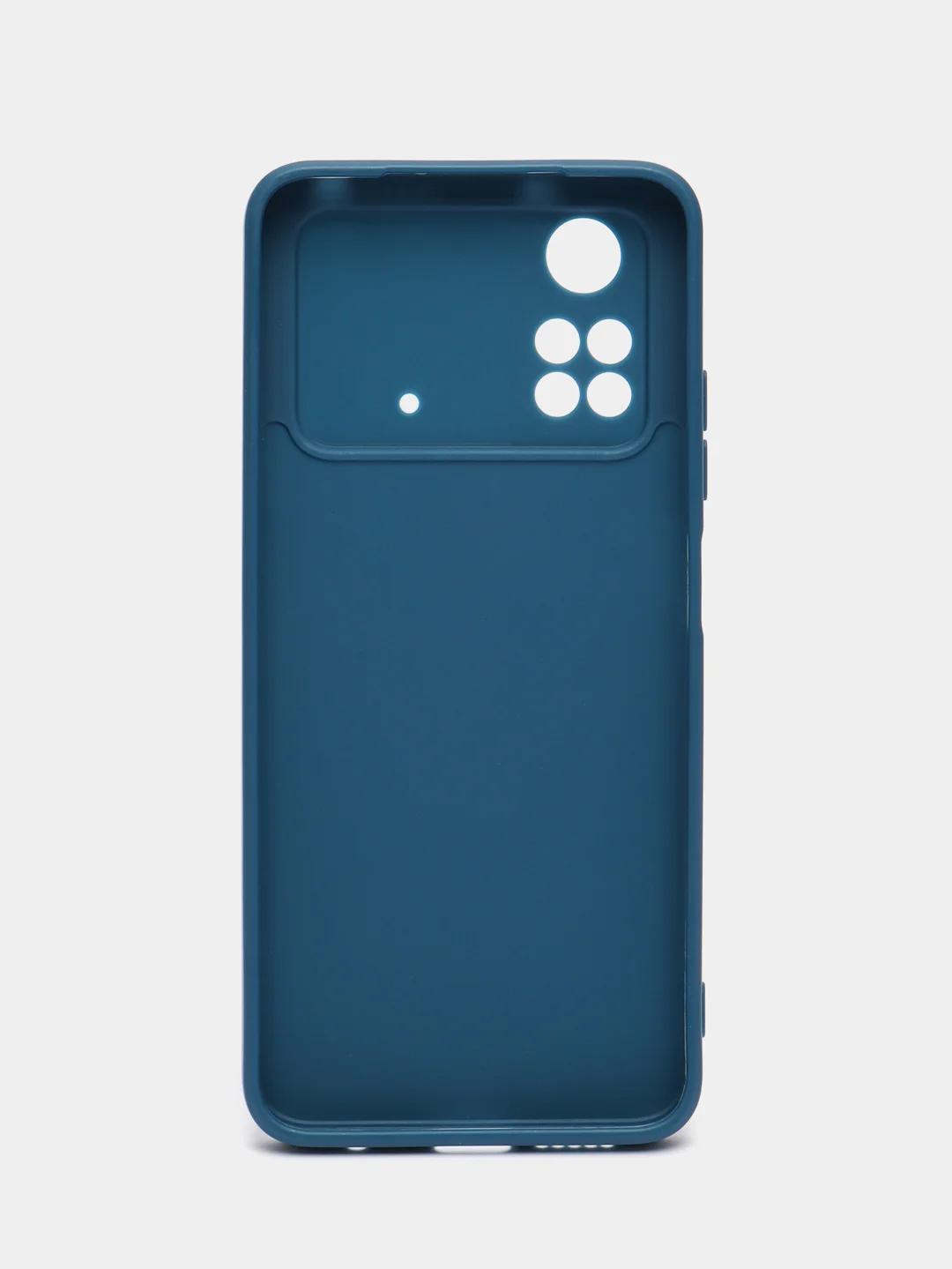 Синий чехол BROSCORP для Xiaomi Poco M4 Pro 4G, матовый, силиконовый, тонкий