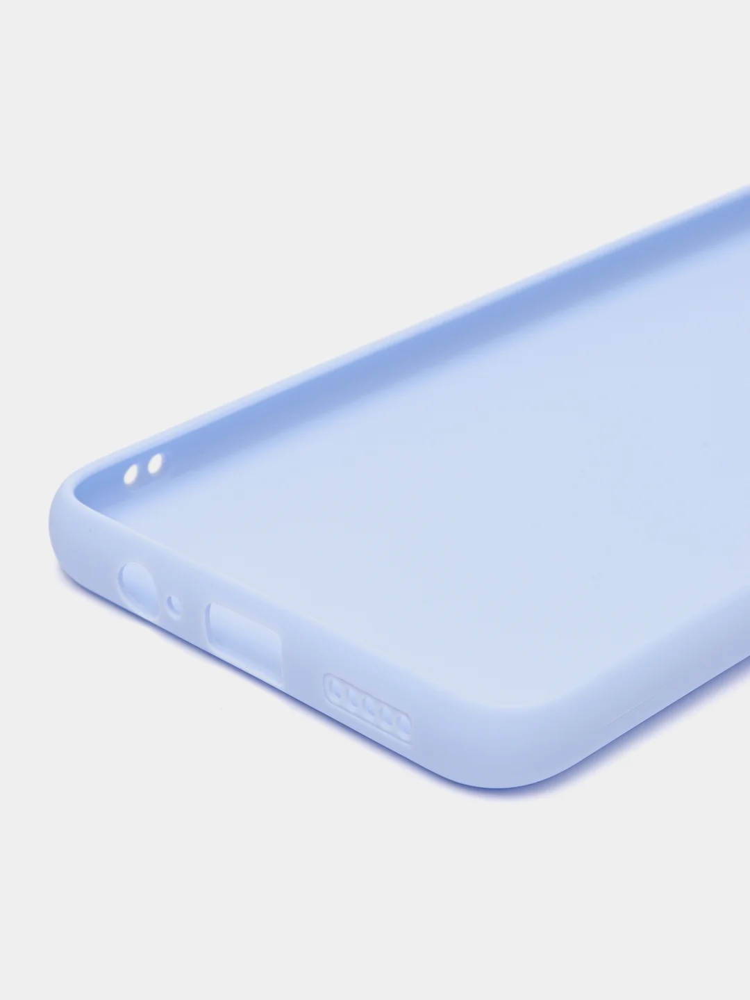 Светло-синий чехол BROSCORP для Xiaomi Poco M4 Pro 5G,тонкий, матовое покрытие, защита вокруг камер