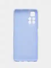 Светло-синий чехол BROSCORP для Xiaomi Poco M4 Pro 5G,тонкий, матовое покрытие, защита вокруг камер
