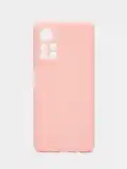 Розовый чехол BROSCORP для Xiaomi Poco M4 Pro 5G,тонкий, матовое покрытие, защита вокруг камер