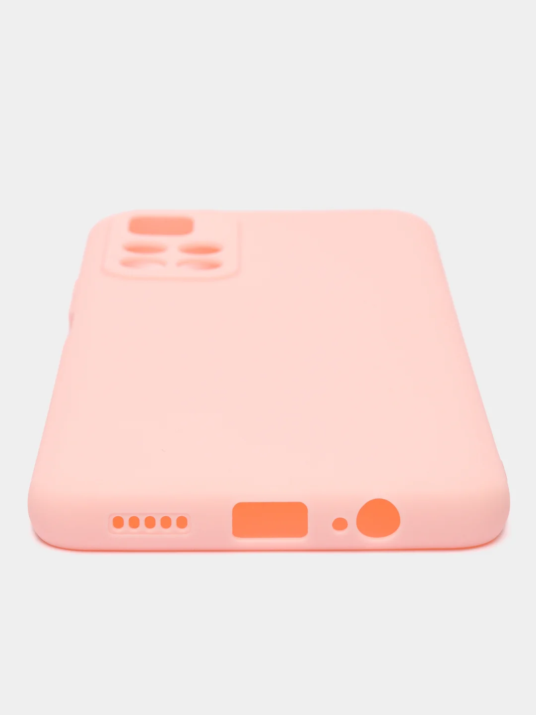 Розовый чехол BROSCORP для Xiaomi Poco M4 Pro 5G,тонкий, матовое покрытие, защита вокруг камер