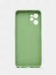 Зеленый чехол BROSCORP для Realme C35 матовый силиконовый тонкий, бортик вокруг камер