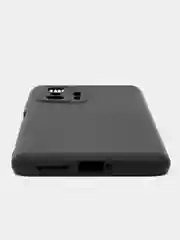 Черный чехол ROSCO для Xiaomi Mi 11T матовый, силиконовый, бортик вокруг камер