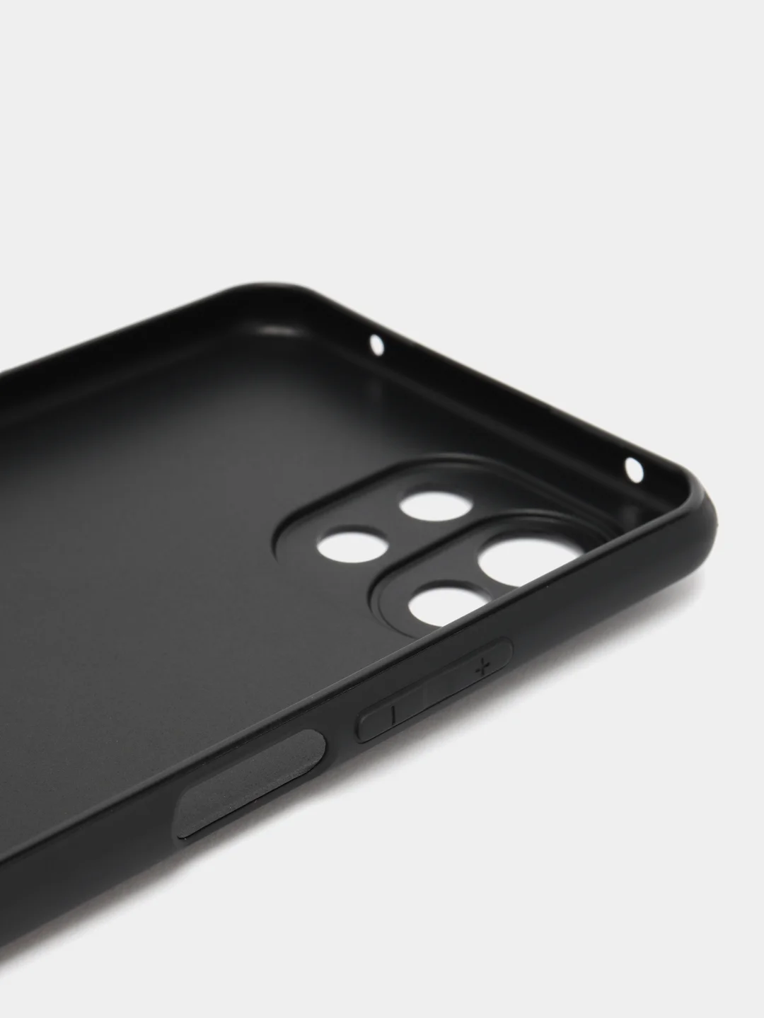 Черный чехол для Xiaomi Mi 11 Lite/ 5G/ 5G NE силиконовый ROSCO матовый с бортиком- защитой камер