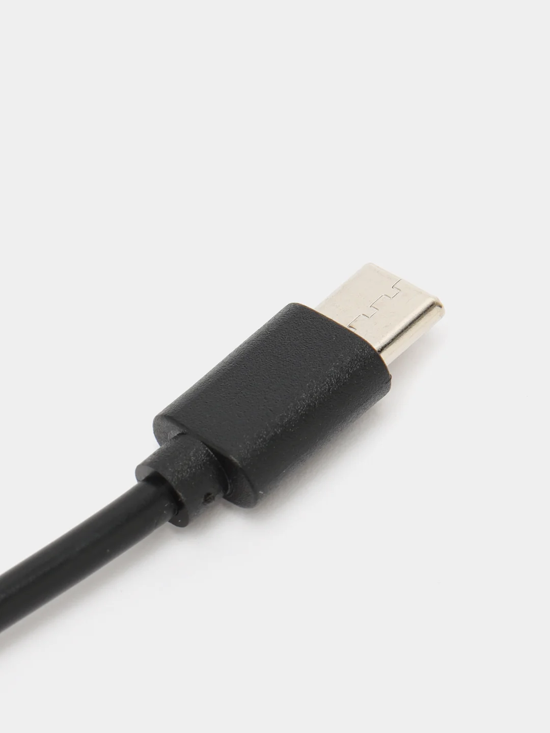 Черный кабель-переходник OTG USB 2.0 Type-A to USB Type-C для смартфонов/планшетов ROSCO 11,5 см