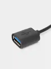 Черный кабель-переходник OTG USB 2.0 Type-A to USB Type-C для смартфонов/планшетов ROSCO 11,5 см