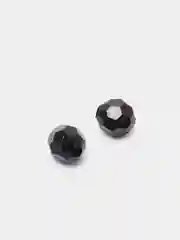 Черный бусины граненые, прозрачные, хрустальная огранка, 30-500 г