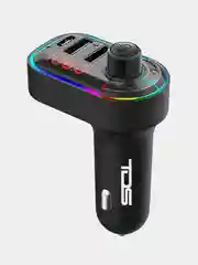 FM (ФМ) Модулятор с функцией громкой связи bluetooth и зарядкой до 3.1А с RGB подсветкой