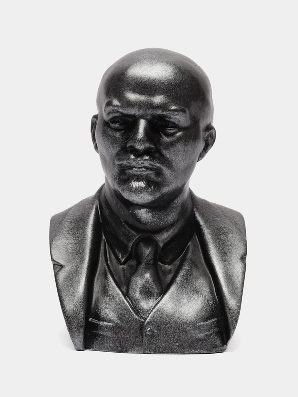 Бюст гипсовый "Ленин", серебро, высота 11 см