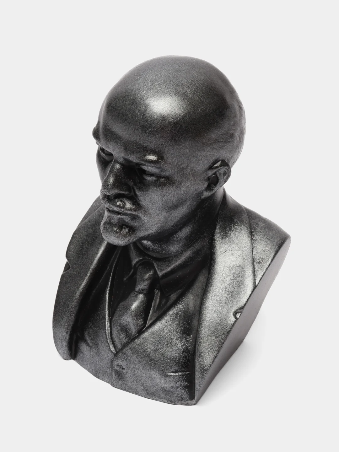 Бюст гипсовый "Ленин", серебро, высота 11 см