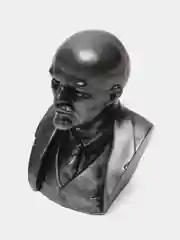 Бюст гипсовый "Ленин", серебро, высота 11 см