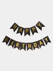 Угольный гирлянда Happy birthday