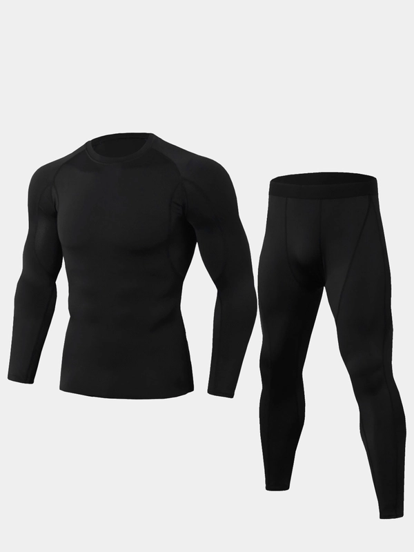 Спортивный костюм (рашгард и тайтсы) мужской, 3 цвета