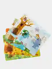 Красный эмоции. Развивающая игра для малышей. Пластик на липучках