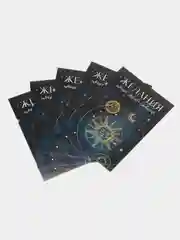 Темно-синий открытки-мини "Новогодние" , 7,5 х 10,5 см