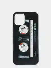 Бирюзовый силиконовый чехол на Apple iPhone 12/12 Pro / Айфон 12/12 Pro прозрачный, с рисунком