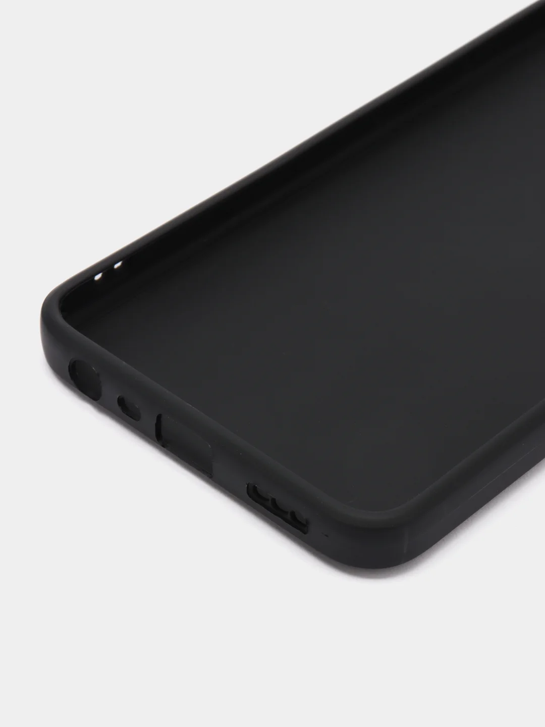 Черный чехол силиконовый для OPPO A55 (Оппо А55), прозрачный