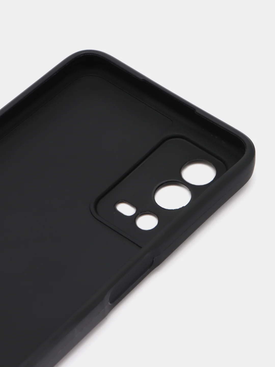 Черный чехол силиконовый для OPPO A55 (Оппо А55), прозрачный