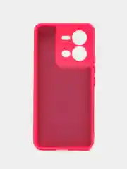 Фуксия чехол Silicone Cover для Vivo V25 / V25E, силиконовый