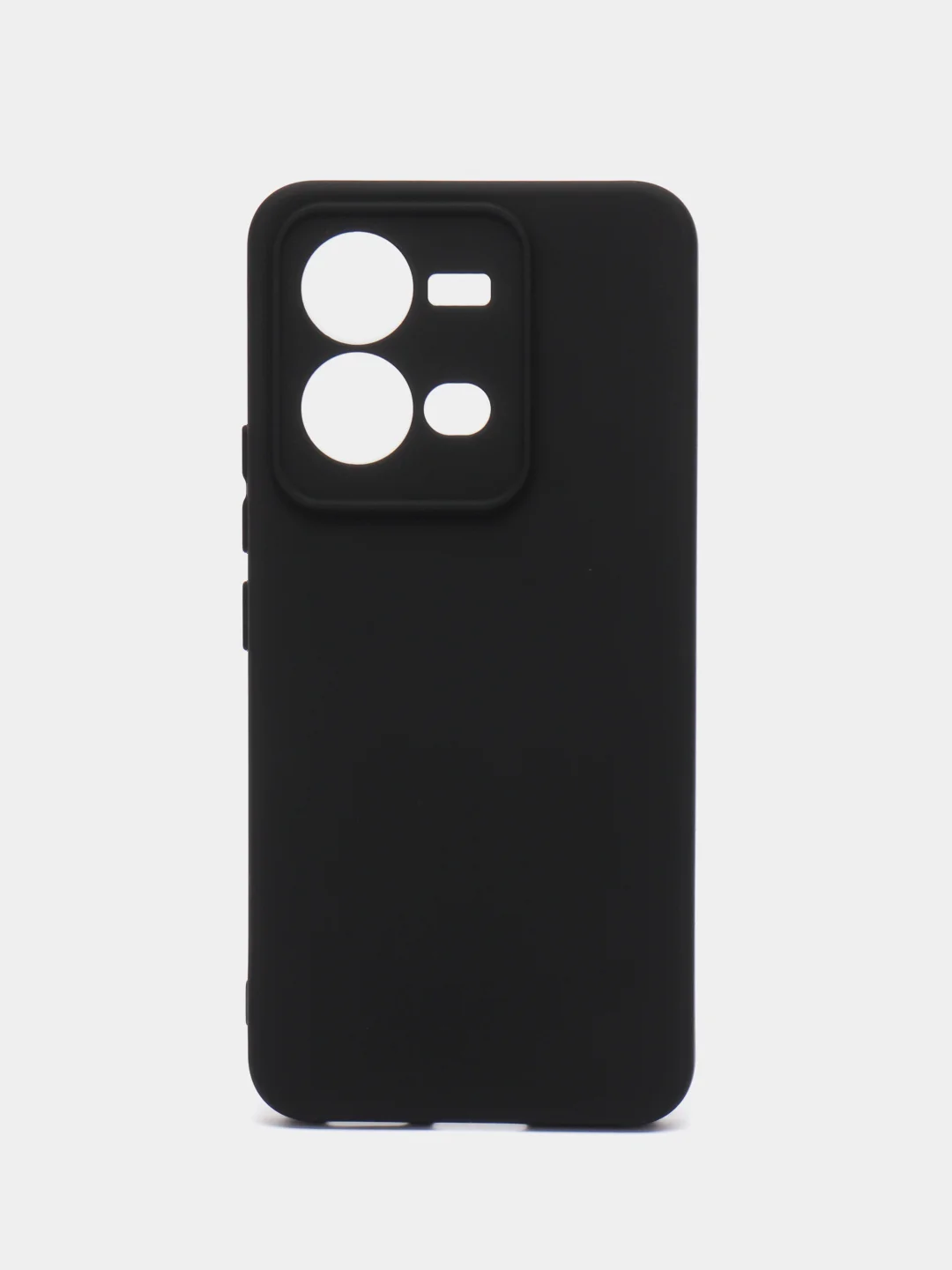 Черный чехол Silicone Cover для Vivo V25 / V25E, силиконовый