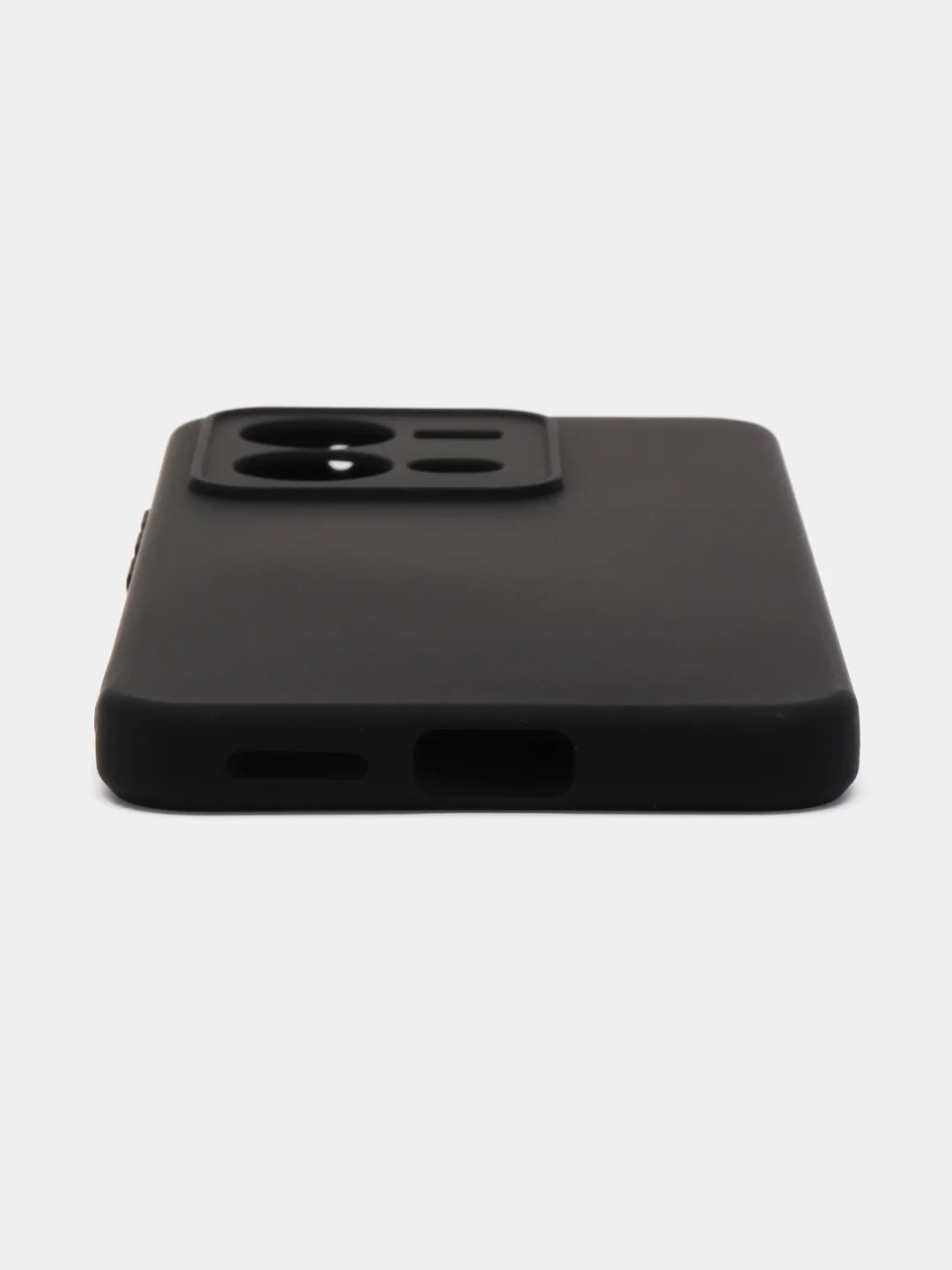 Черный чехол Silicone Cover для Vivo V25 / V25E, силиконовый