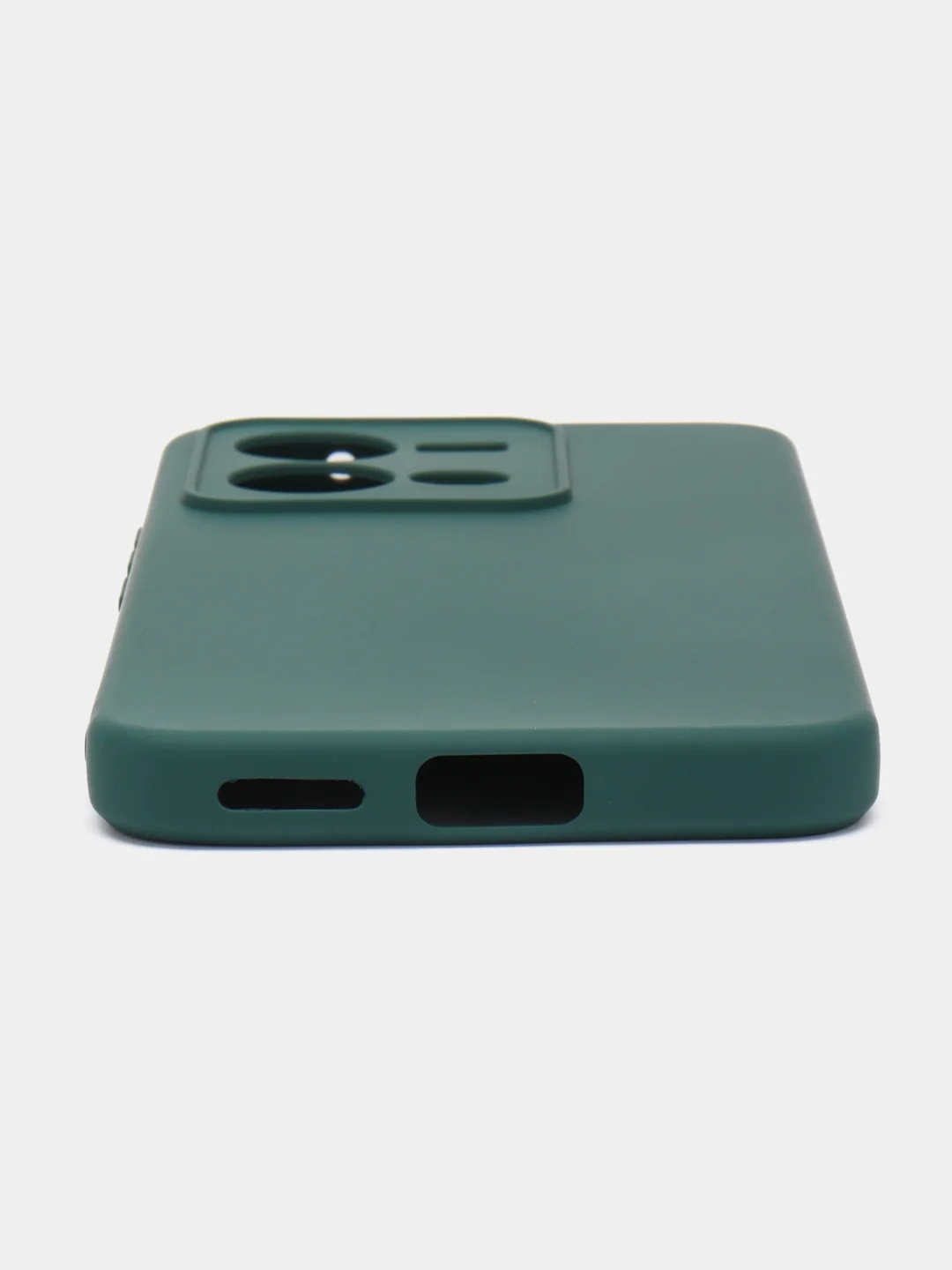 Тёмно-зелёный чехол Silicone Cover для Vivo V25 / V25E, силиконовый