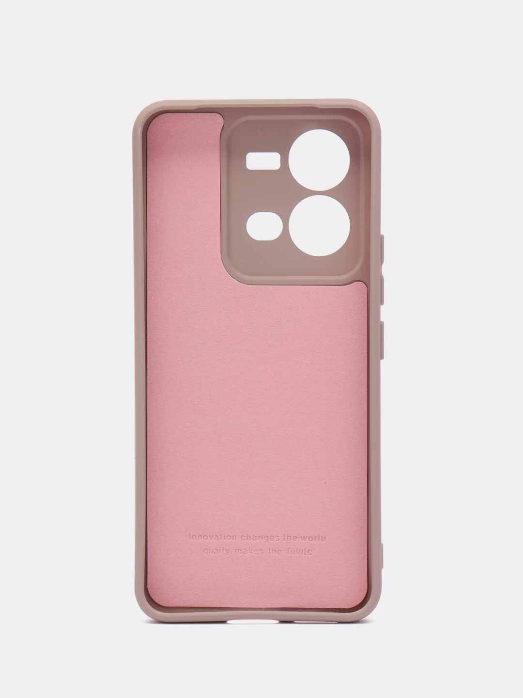 Светло-коричневый чехол Silicone Cover для Vivo V25 / V25E, силиконовый