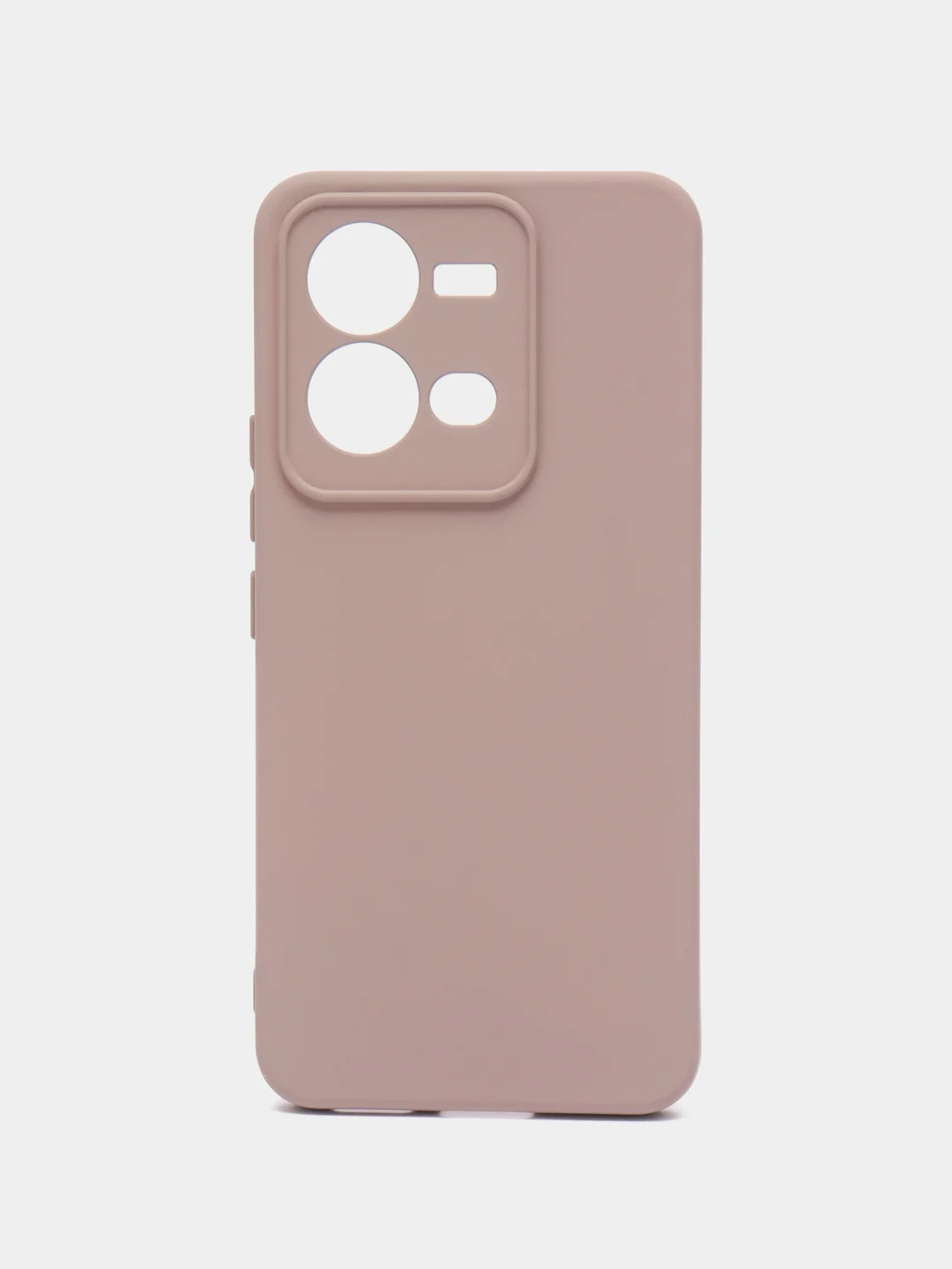 Светло-коричневый чехол Silicone Cover для Vivo V25 / V25E, силиконовый
