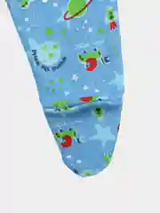 Голубой ползунки для новорожденных, футер с начесом
