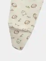 Кремовый ползунки для новорожденных, футер с начесом
