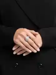 Серый акриловое кольцо