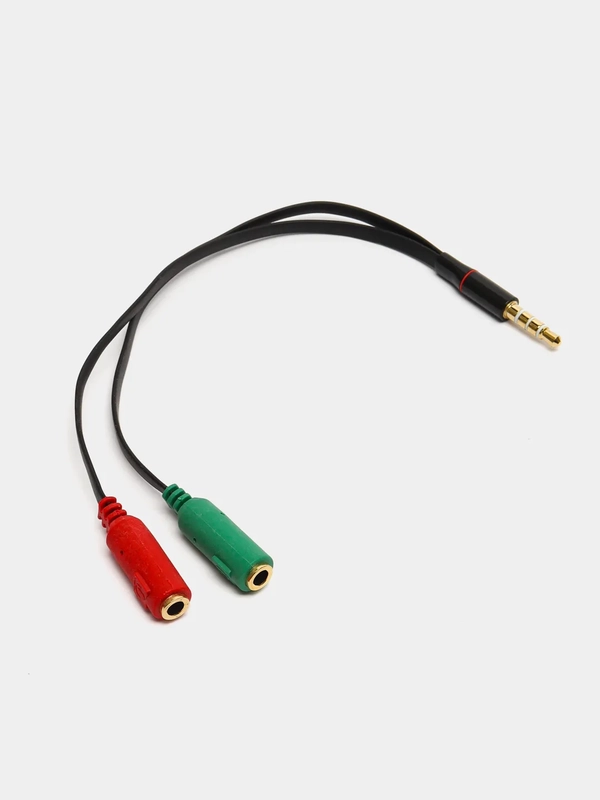 Аудио кабель-разветвитель для микрофона и наушников, 2*3.5 jack 3.5, 4pin jack