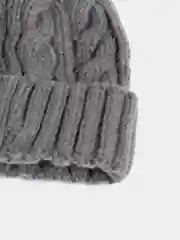 Серый шапка женская, утепленная
