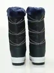 Темно-синий дутики женские, зимние, с мехом