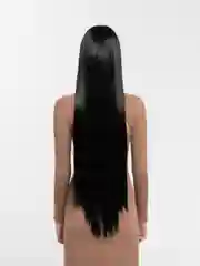 Черный парик длинный 100 см