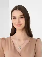 Серебряный украшение на шею "Монета"
