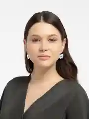 Золотой серьги фрукты, гранат со стразами, яблоко