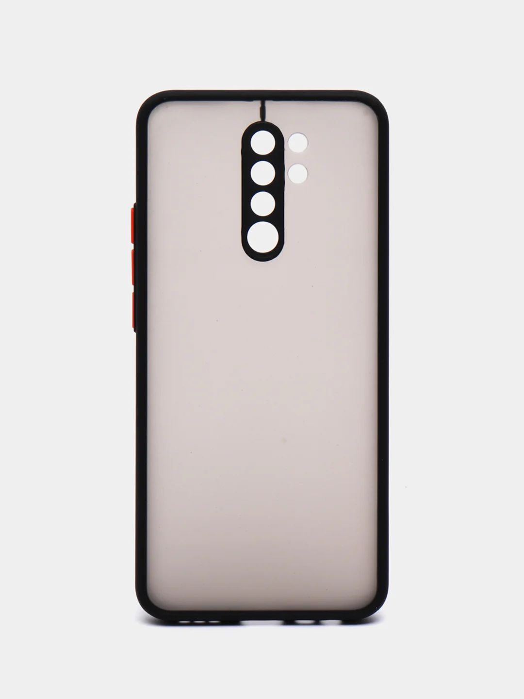 Черный чехол Xiaomi Redmi 9 (Сяоми Редми 9) пластиковый матовый с цветными кнопками