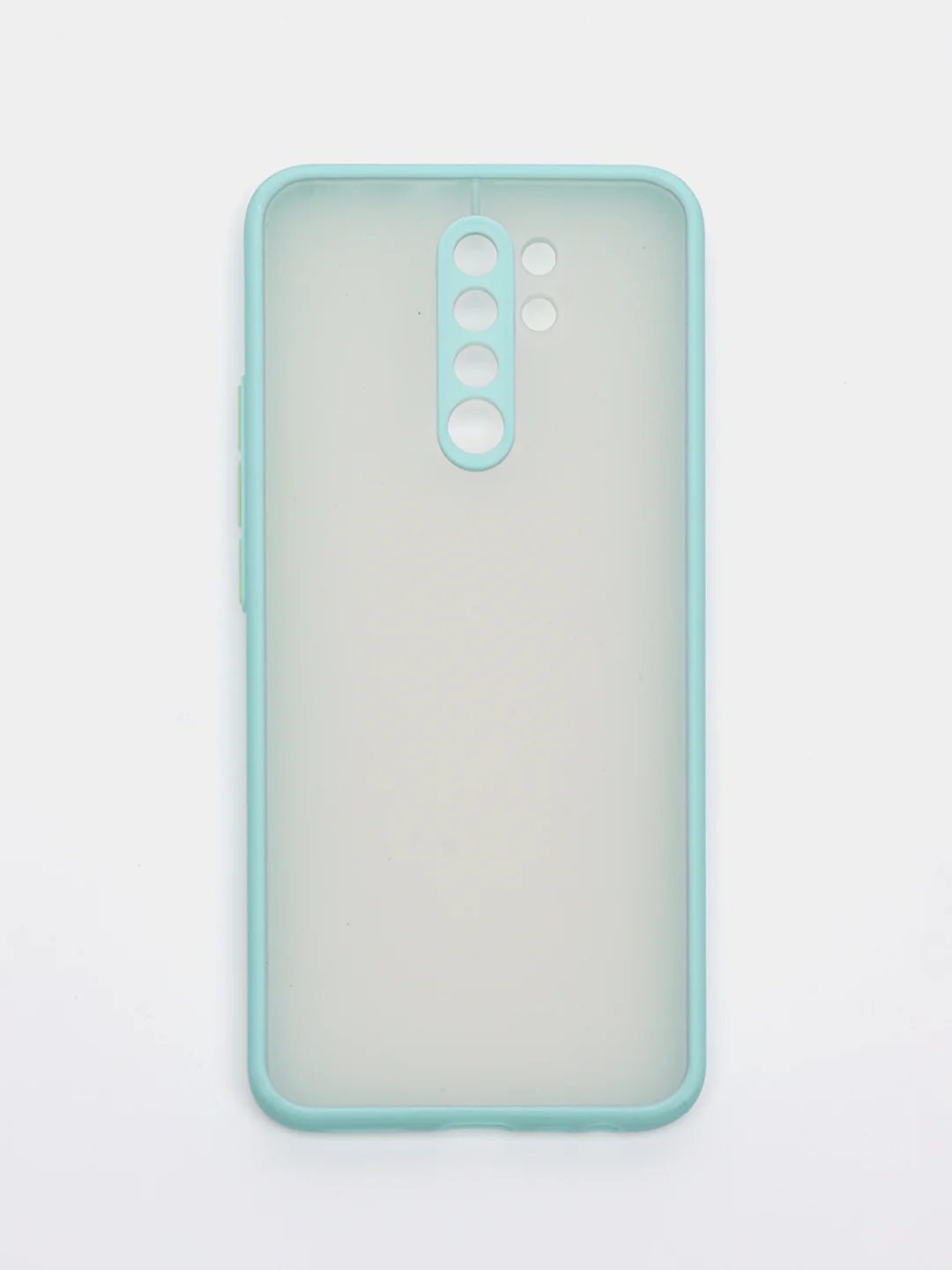 Бирюзовый чехол Xiaomi Redmi 9 (Сяоми Редми 9) пластиковый матовый с цветными кнопками