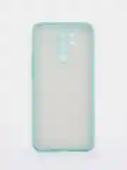 Бирюзовый чехол Xiaomi Redmi 9 (Сяоми Редми 9) пластиковый матовый с цветными кнопками