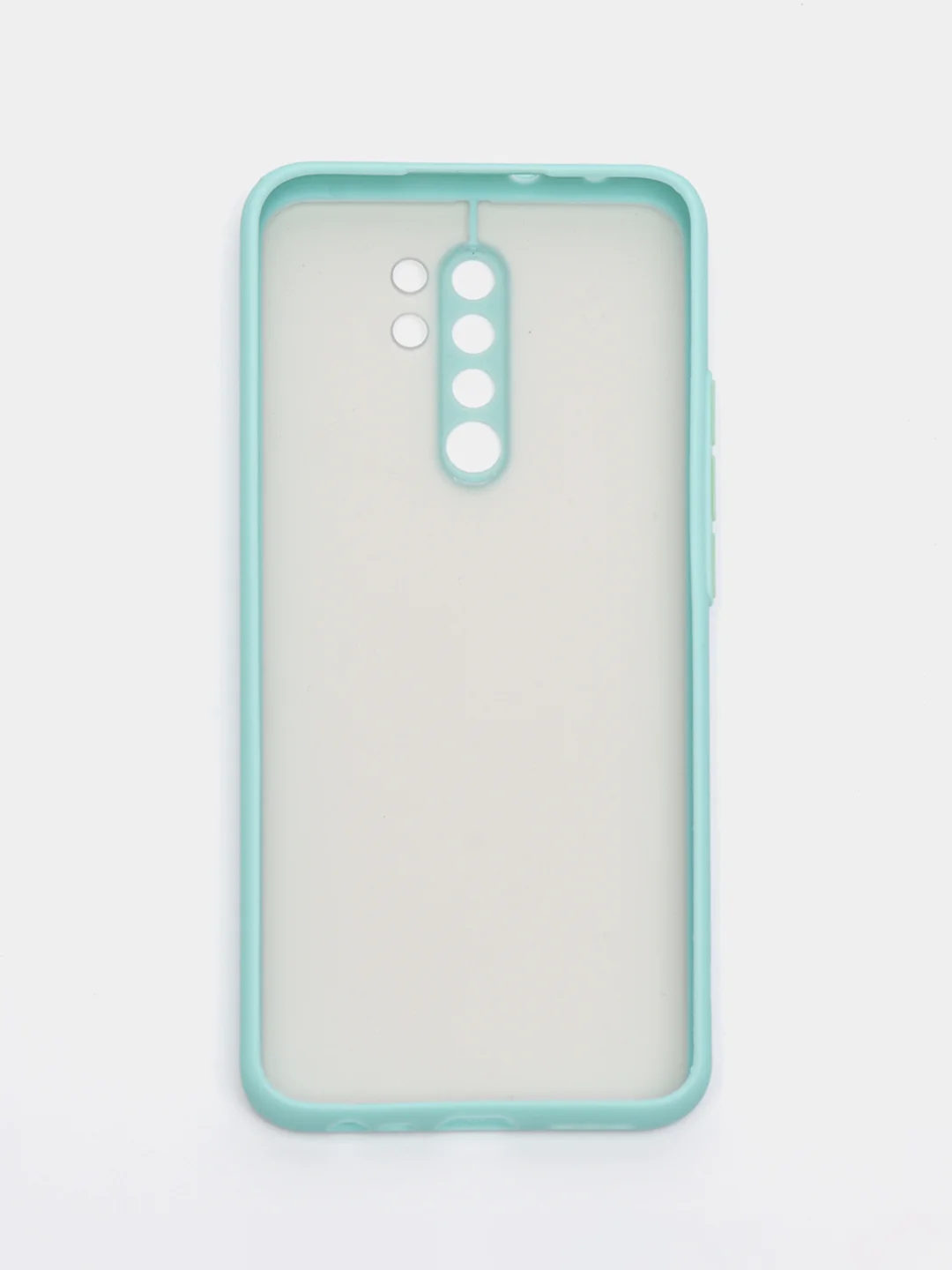 Бирюзовый чехол Xiaomi Redmi 9 (Сяоми Редми 9) пластиковый матовый с цветными кнопками